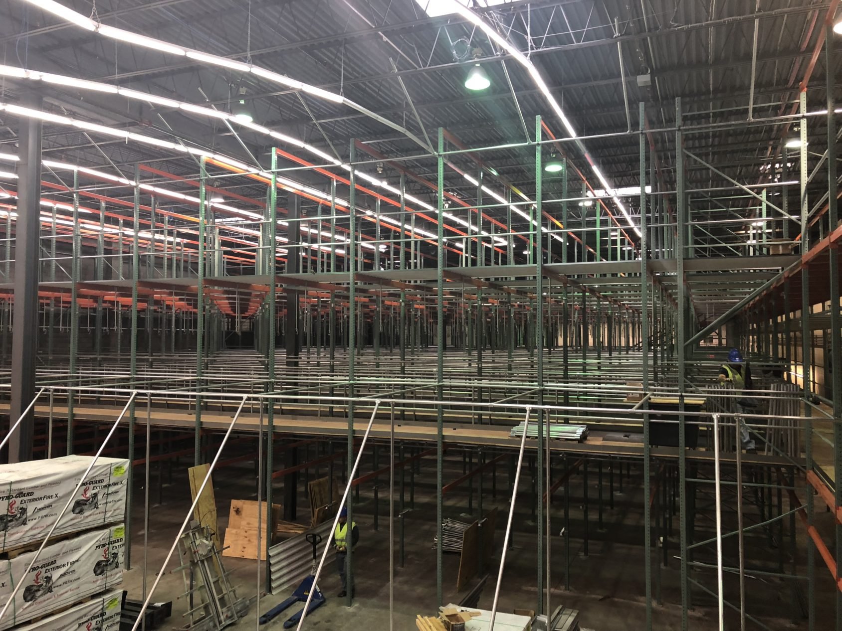 construction of mezzanine warehouse design